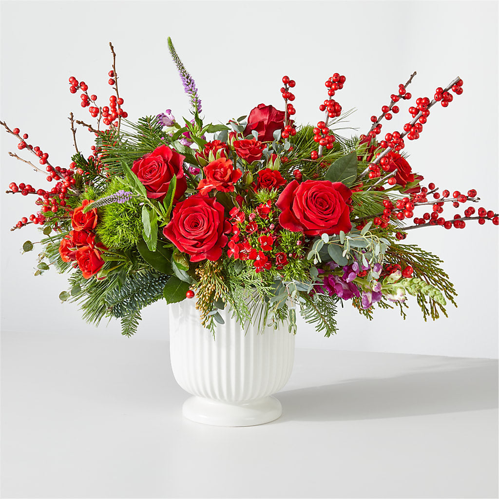 Big Red Bow Bouquet – West Hollywood Florist, West Hollywood CA