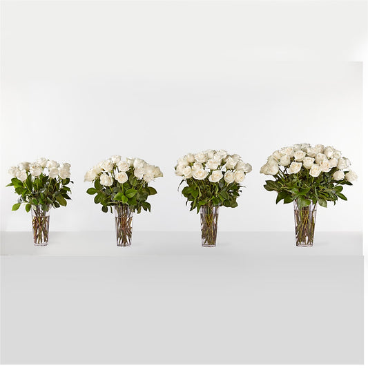Long Stem White Rose Bouquet – West Hollywood Florist, West Hollywood CA