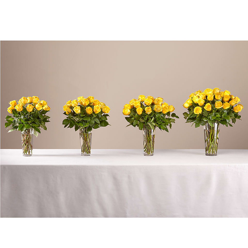 Long Stem Yellow Rose Bouquet – West Hollywood Florist, West Hollywood CA