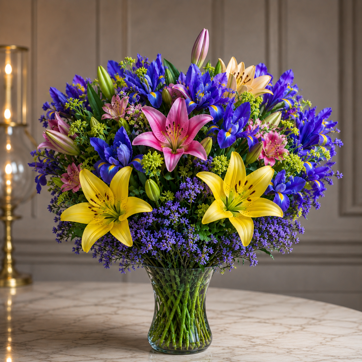 Blue Festival Arrangement – West Hollywood Florist, West Hollywood CA