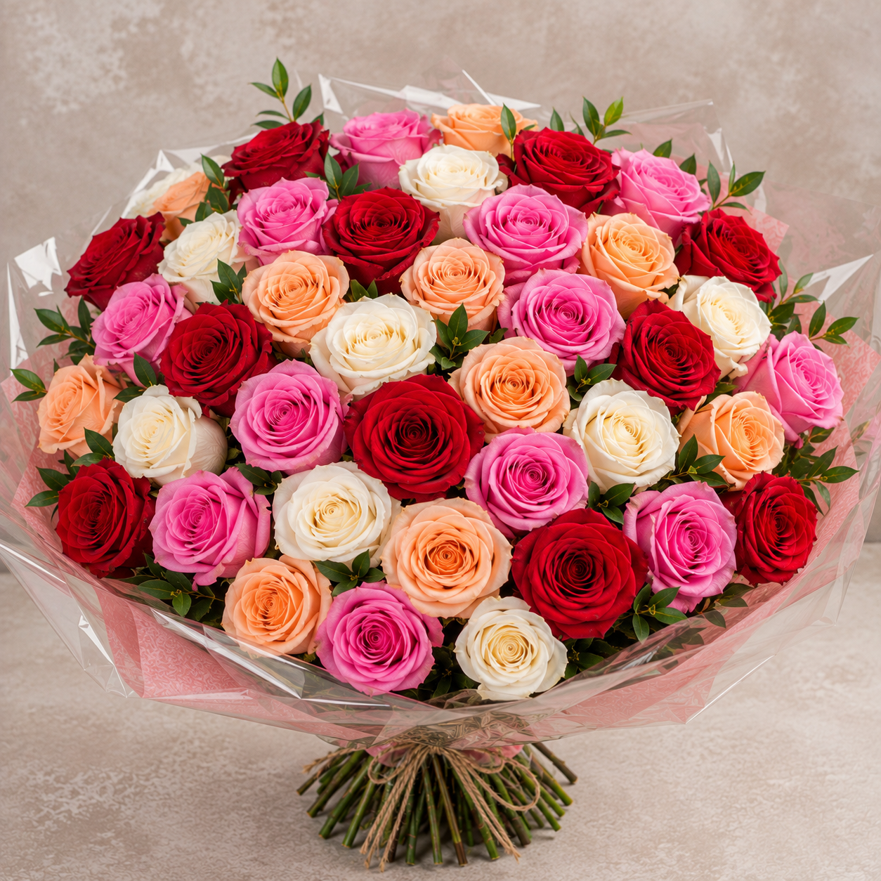 25 ROSES Hand Tied Bouquet – West Hollywood Florist, West Hollywood CA