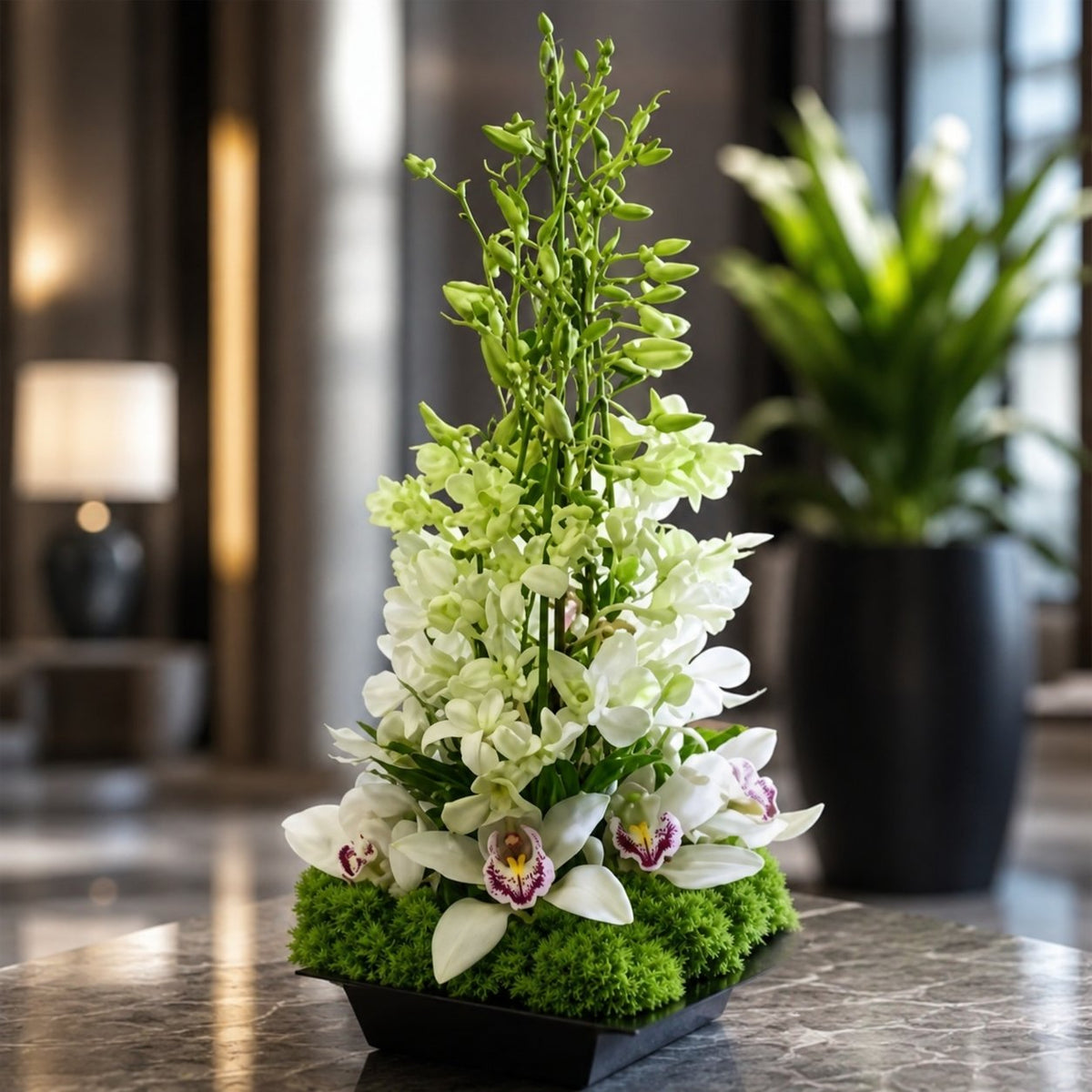 Orchid Tower – West Hollywood Florist, West Hollywood CA