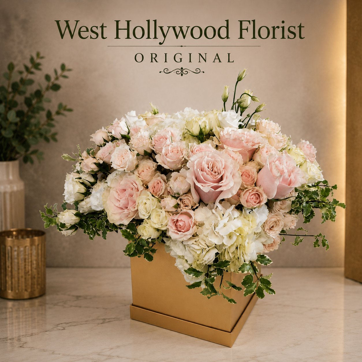 Blushing Beauty Floral Box – West Hollywood Florist, West Hollywood CA