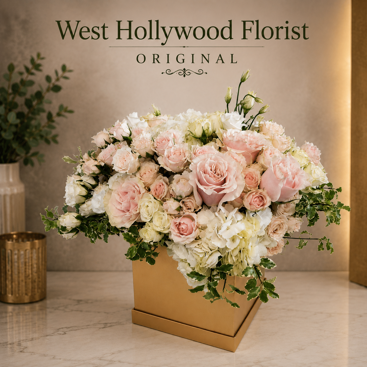 Blushing Beauty Floral Box – West Hollywood Florist, West Hollywood CA