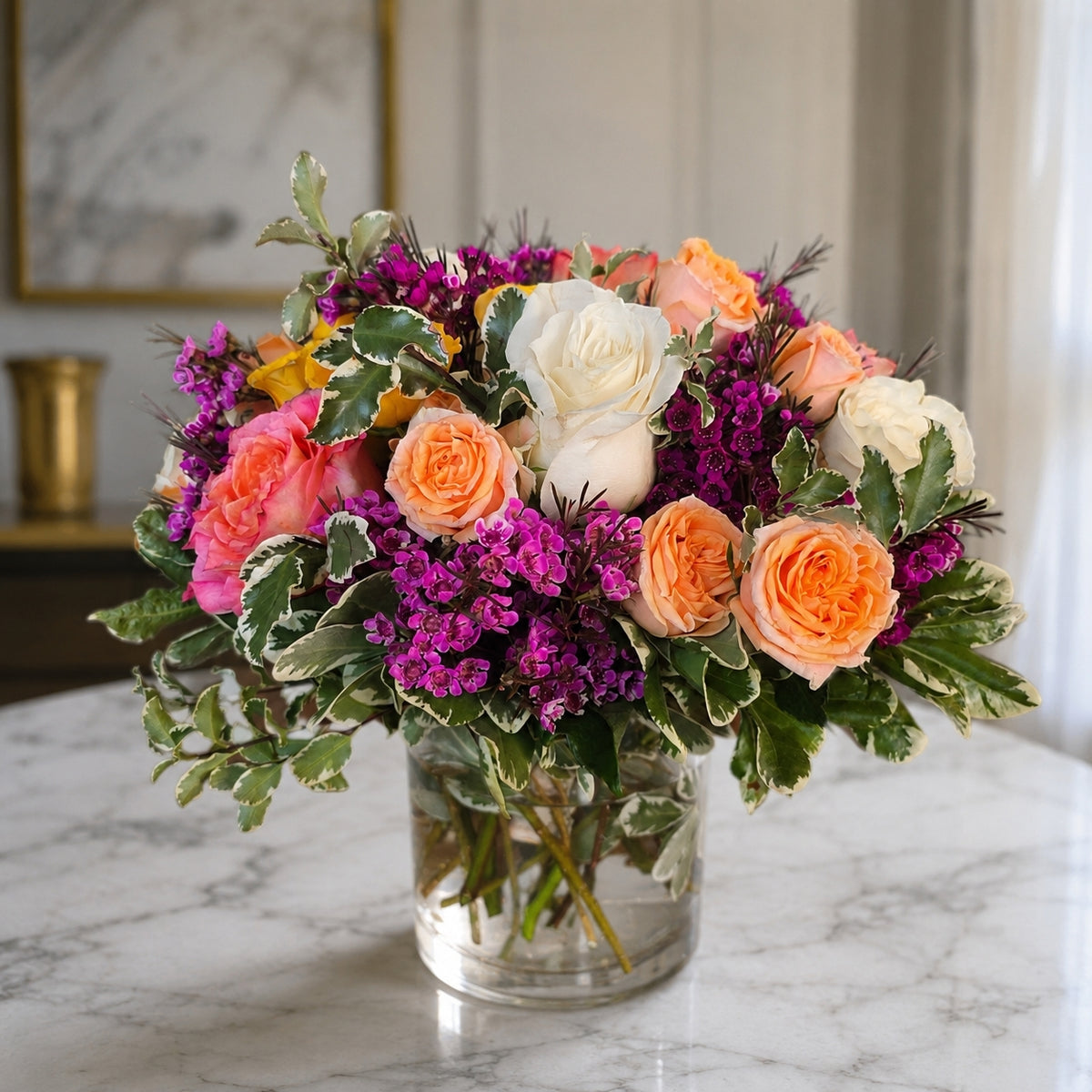 Peach Blossom Symphony – West Hollywood Florist, West Hollywood CA