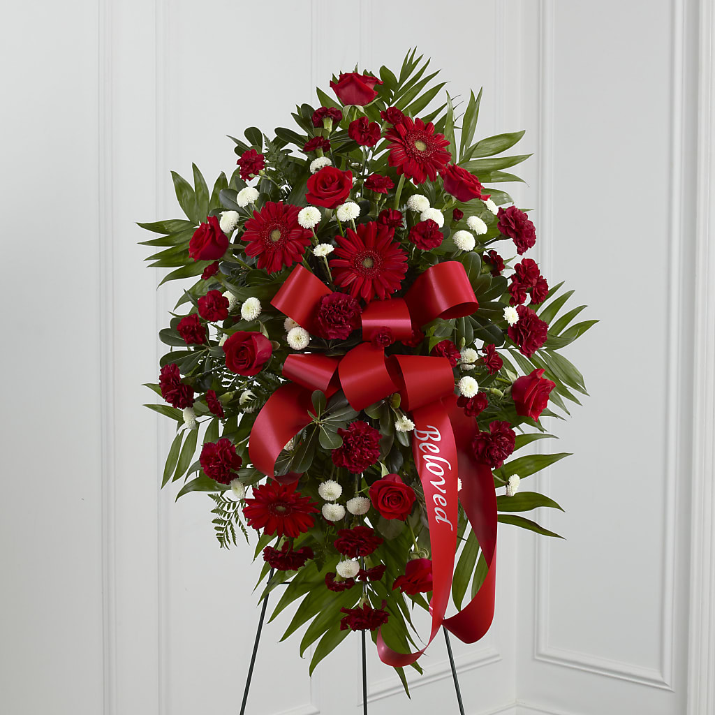 Treasured Memories Standing Spray – West Hollywood Florist, West Hollywood CA