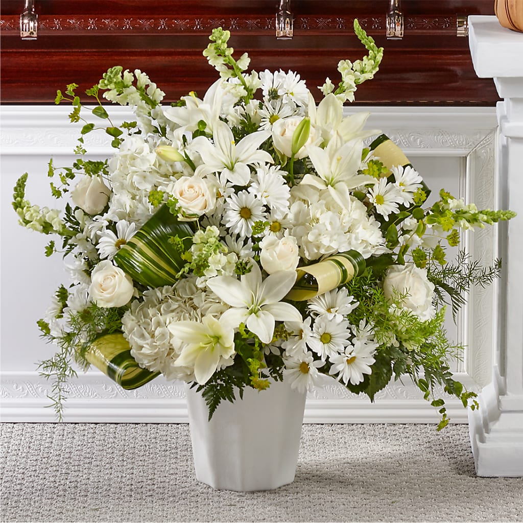 Thoughts of Tranquility Floor Basket – West Hollywood Florist, West Hollywood CA