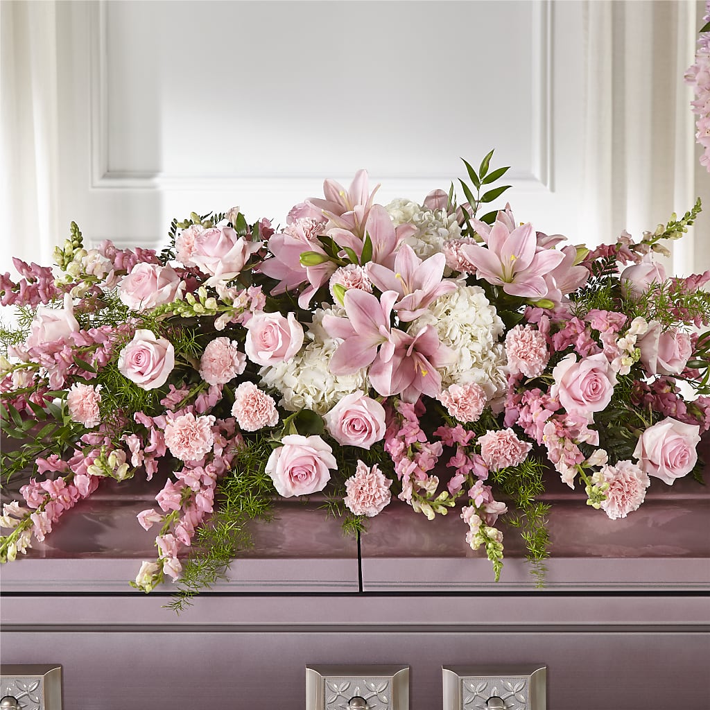 Life & Remembrance Casket Spray – West Hollywood Florist, West Hollywood CA