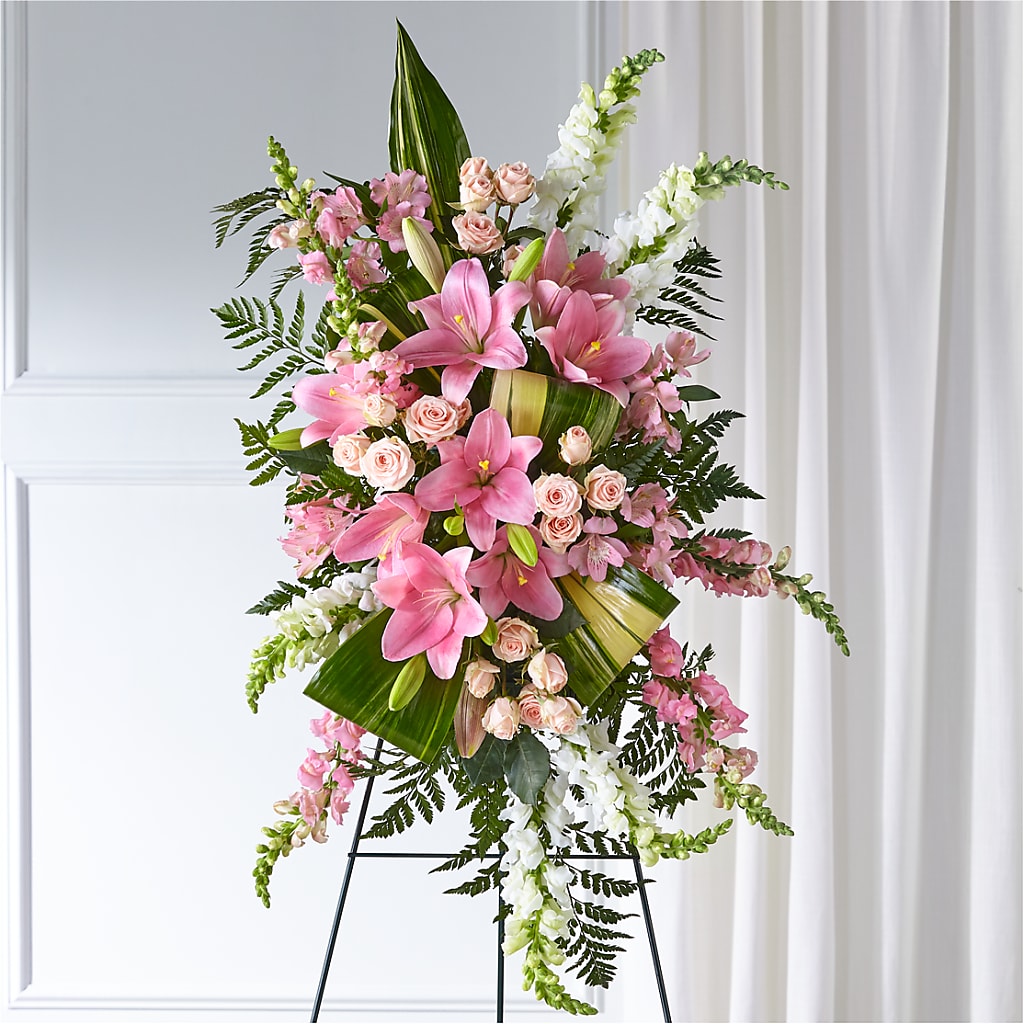 Elegant Embrace Standing Spray – West Hollywood Florist, West Hollywood CA