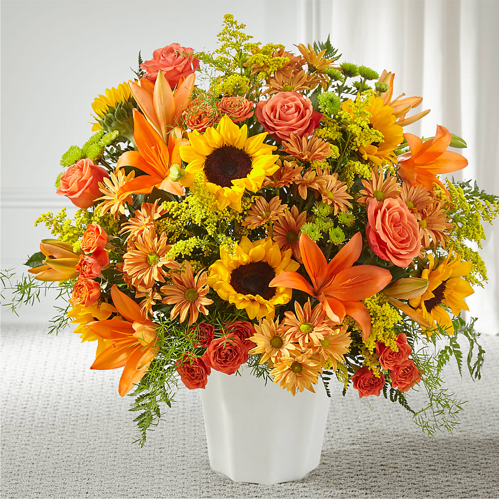 Harvest Thoughts Floor Basket – West Hollywood Florist, West Hollywood CA