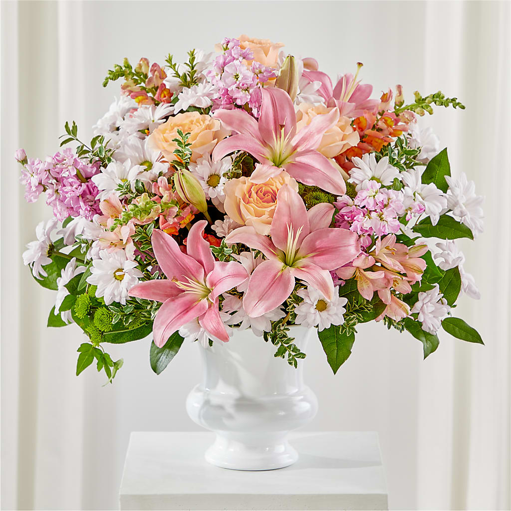 Heartfelt Gesture Urn Arrangement – West Hollywood Florist, West Hollywood CA