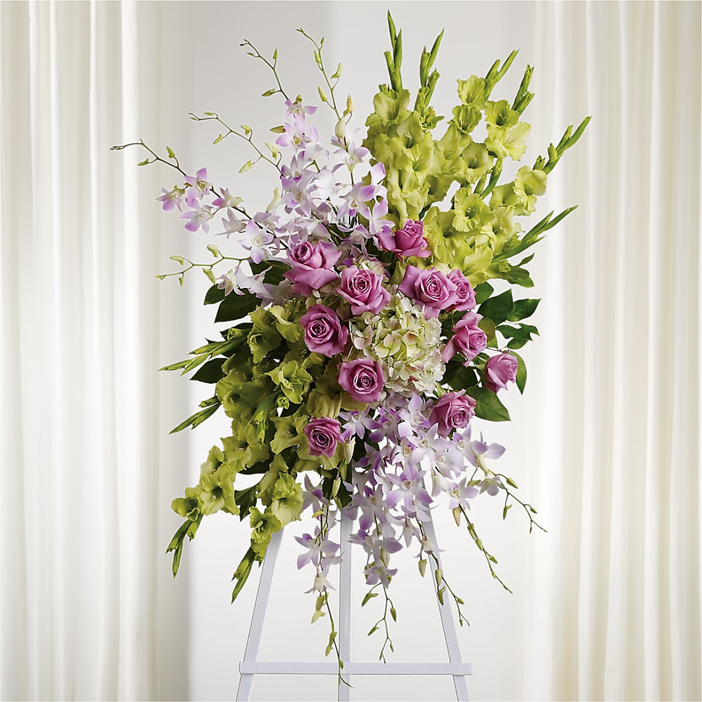 Lasting Legacy Standing Spray – West Hollywood Florist, West Hollywood CA