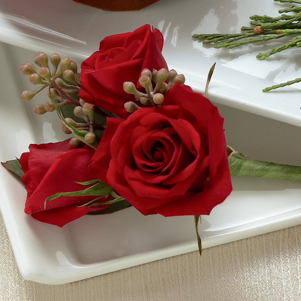 Red Spray Rose Boutonniere – West Hollywood Florist, West Hollywood CA