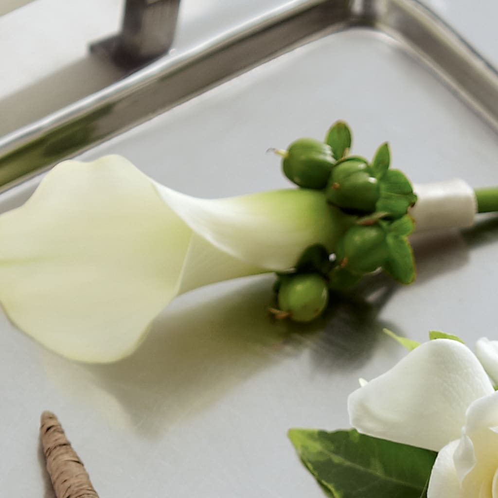 White Calla Boutonniere – West Hollywood Florist, West Hollywood CA