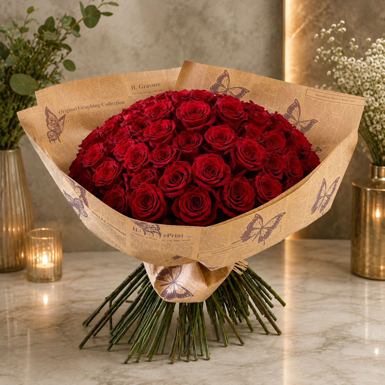 52-ROSES –  West Hollywood Florist, West Hollywood CA