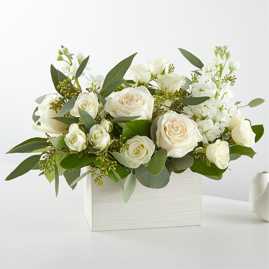 Fresh Linen Box Bouquet –  West Hollywood Florist, West Hollywood CA