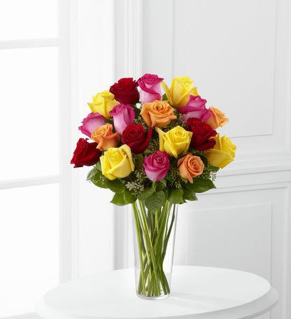 Bright Spark Rose Bouquet