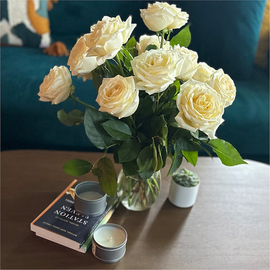 Long Stem Yellow Rose Bouquet –  West Hollywood Florist, West Hollywood CA