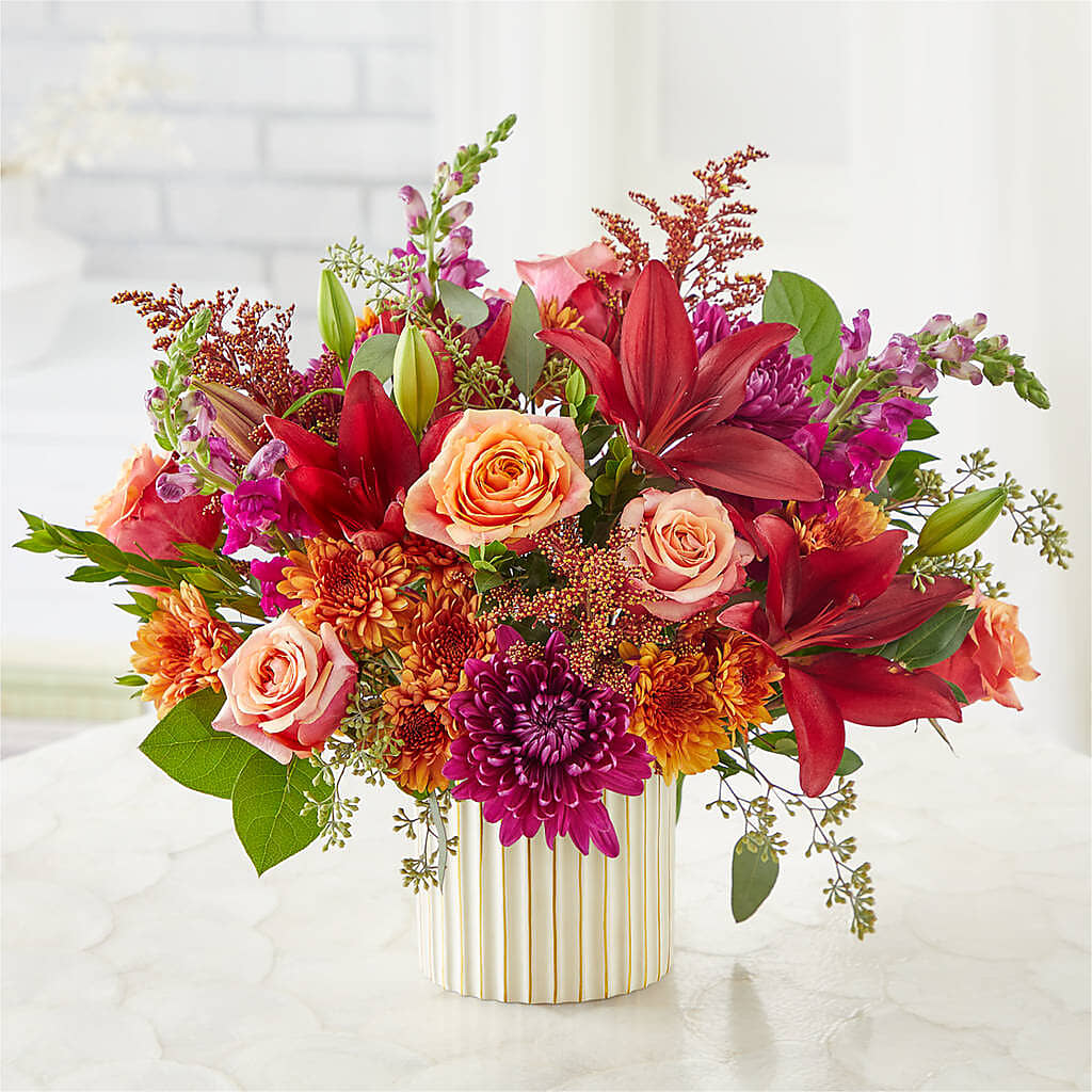 Burgundy Landscape Bouquet –  West Hollywood Florist, West Hollywood CA