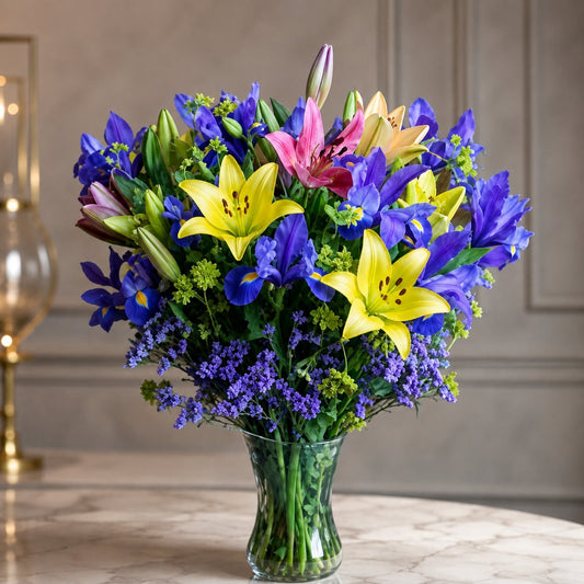Blue Festival Arrangement –  West Hollywood Florist, West Hollywood CA