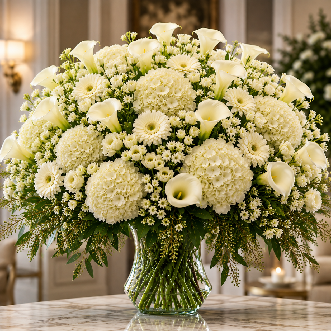 White Ivory Garden –  West Hollywood Florist, West Hollywood CA