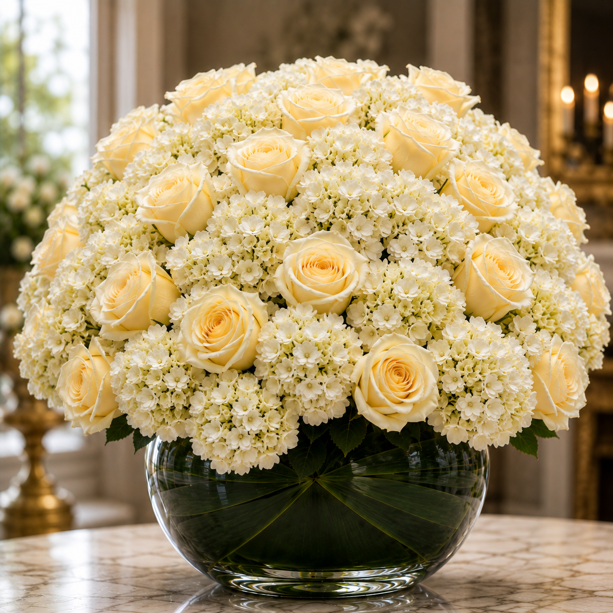 Classic White Flower Arrangement –  West Hollywood Florist, West Hollywood CA