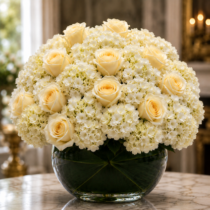 Classic White Flower Arrangement –  West Hollywood Florist, West Hollywood CA