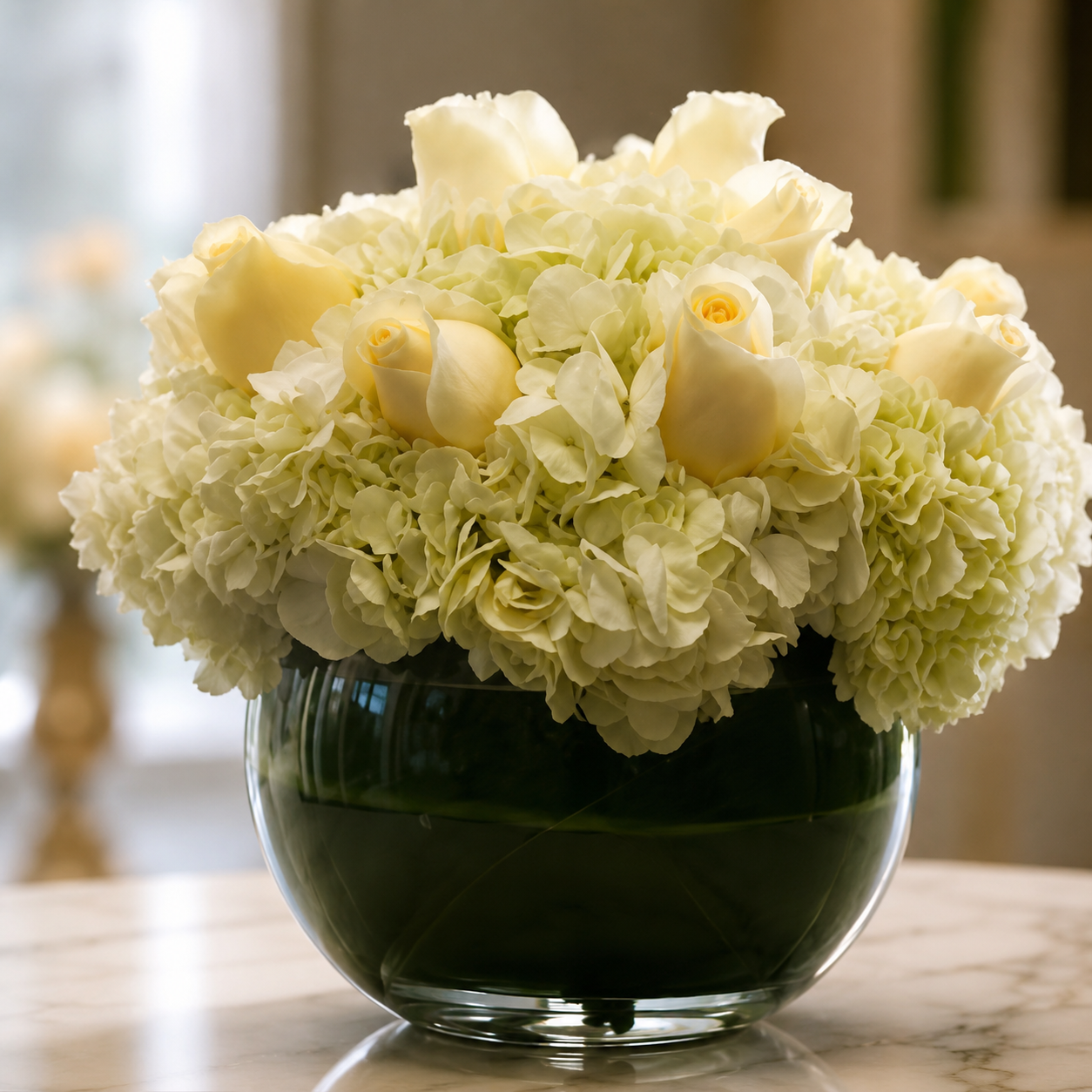 Classic White Flower Arrangement –  West Hollywood Florist, West Hollywood CA
