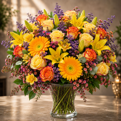 Bright Mixed Flower Arrangement –  West Hollywood Florist, West Hollywood CA
