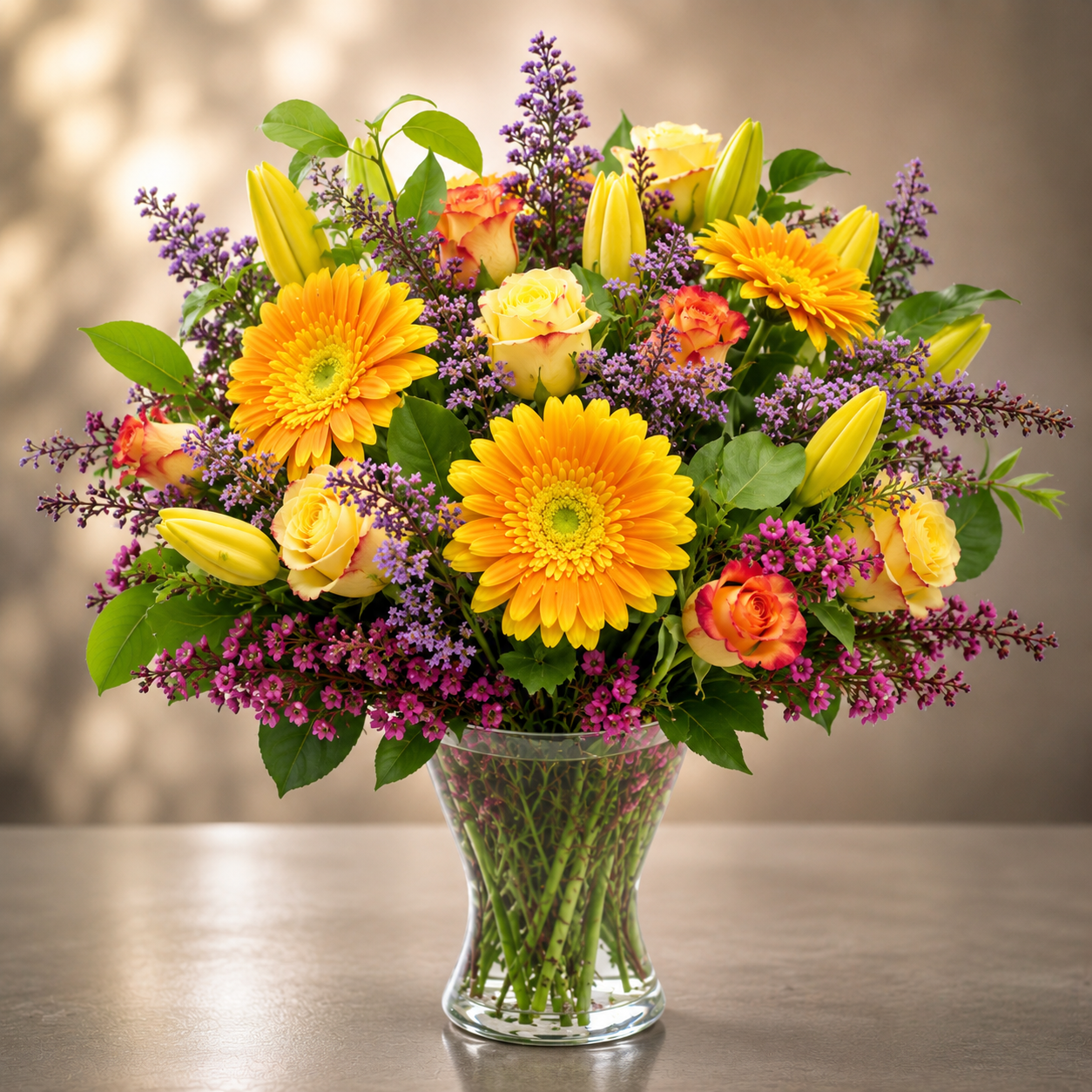 Bright Mixed Flower Arrangement –  West Hollywood Florist, West Hollywood CA