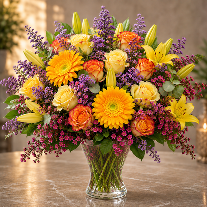 Bright Mixed Flower Arrangement –  West Hollywood Florist, West Hollywood CA