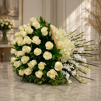 French Flower Basket –  West Hollywood Florist, West Hollywood CA