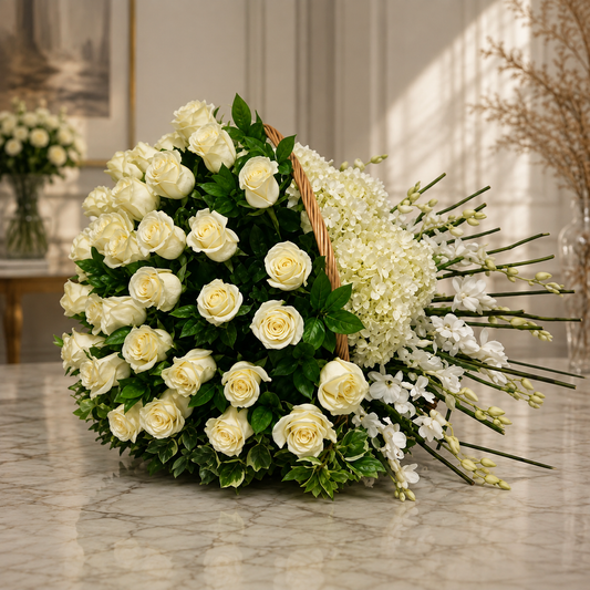 French Flower Basket –  West Hollywood Florist, West Hollywood CA