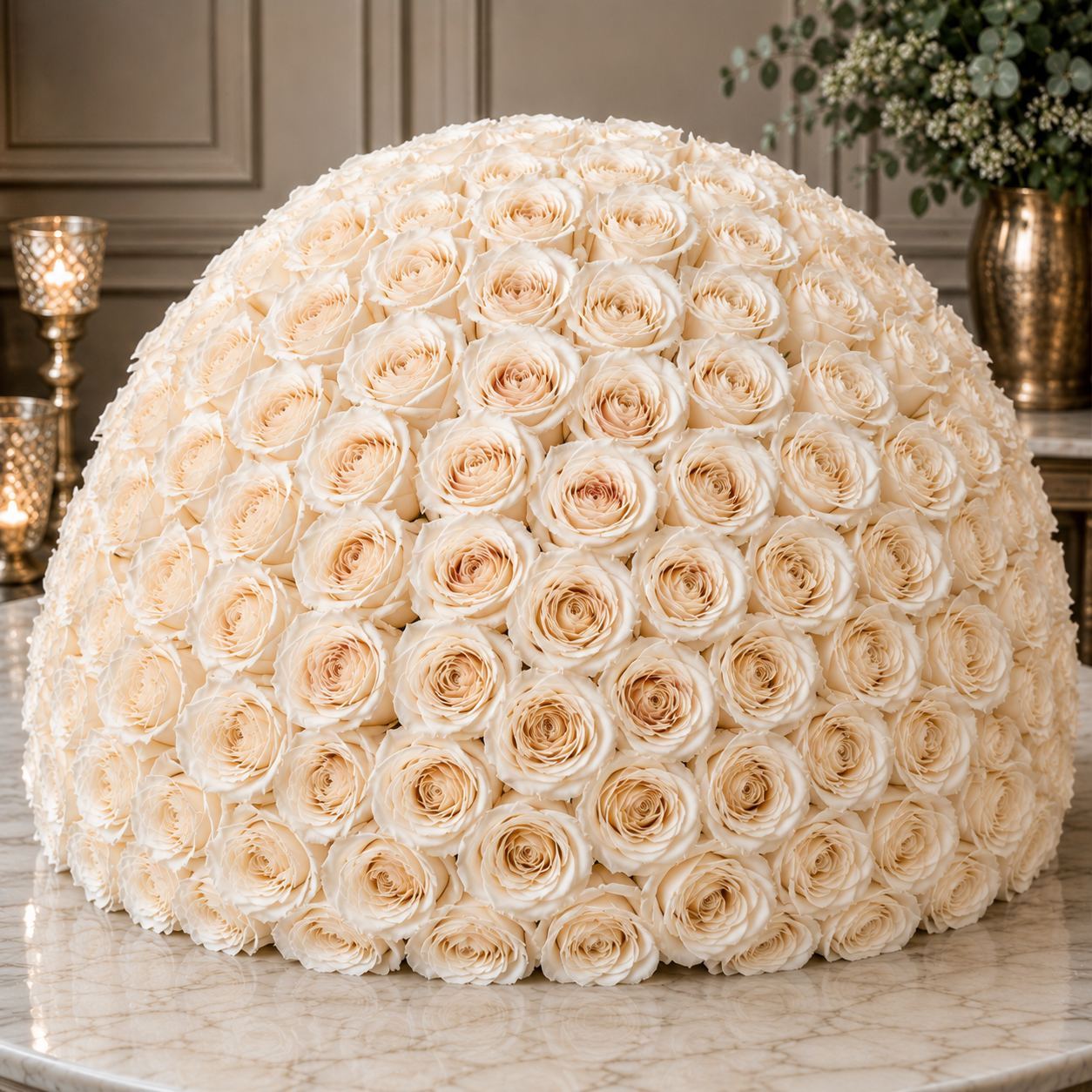100 Roses Hand Tied Bouquet –  West Hollywood Florist, West Hollywood CA