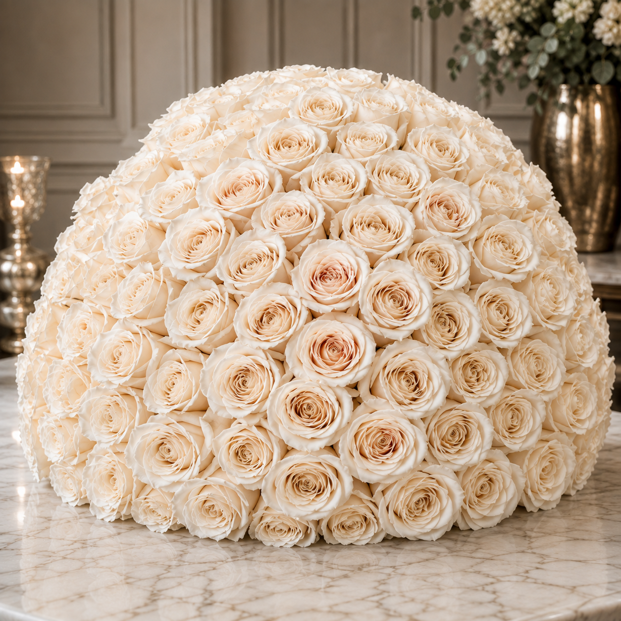 100 Roses Hand Tied Bouquet –  West Hollywood Florist, West Hollywood CA