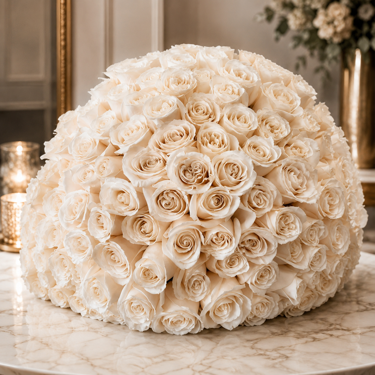 100 Roses Hand Tied Bouquet –  West Hollywood Florist, West Hollywood CA