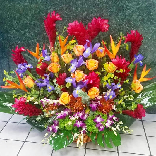 California Tropical Sunset Arrangement