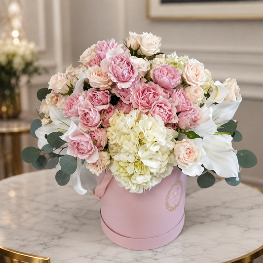 Pink and White Floral Box –  West Hollywood Florist, West Hollywood CA