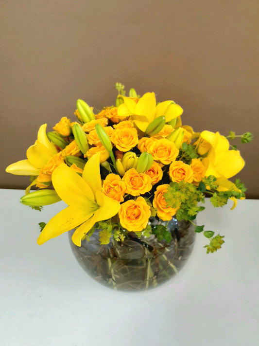 Sparkling Yellow Arrangement