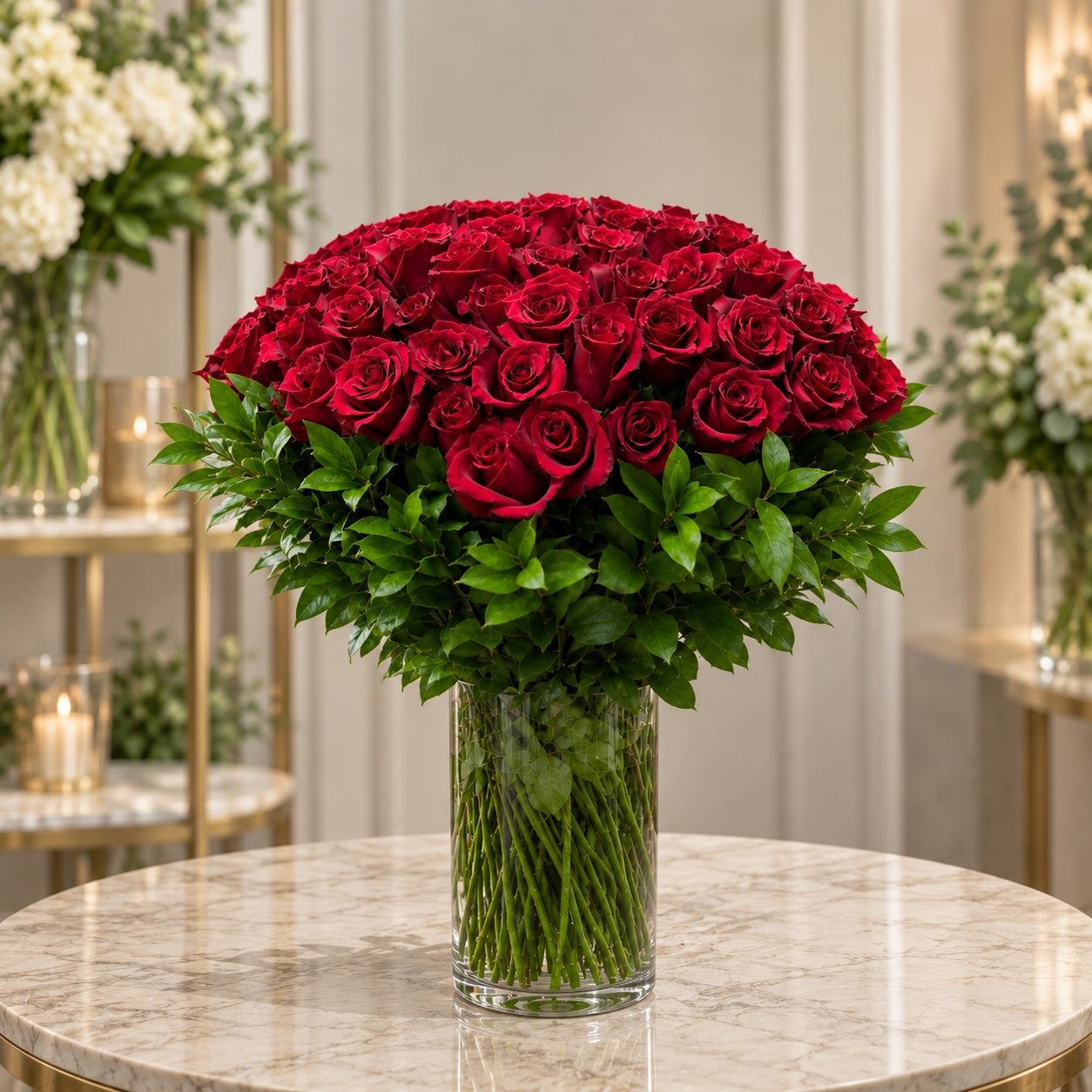 100 RED ROSES –  West Hollywood Florist, West Hollywood CA