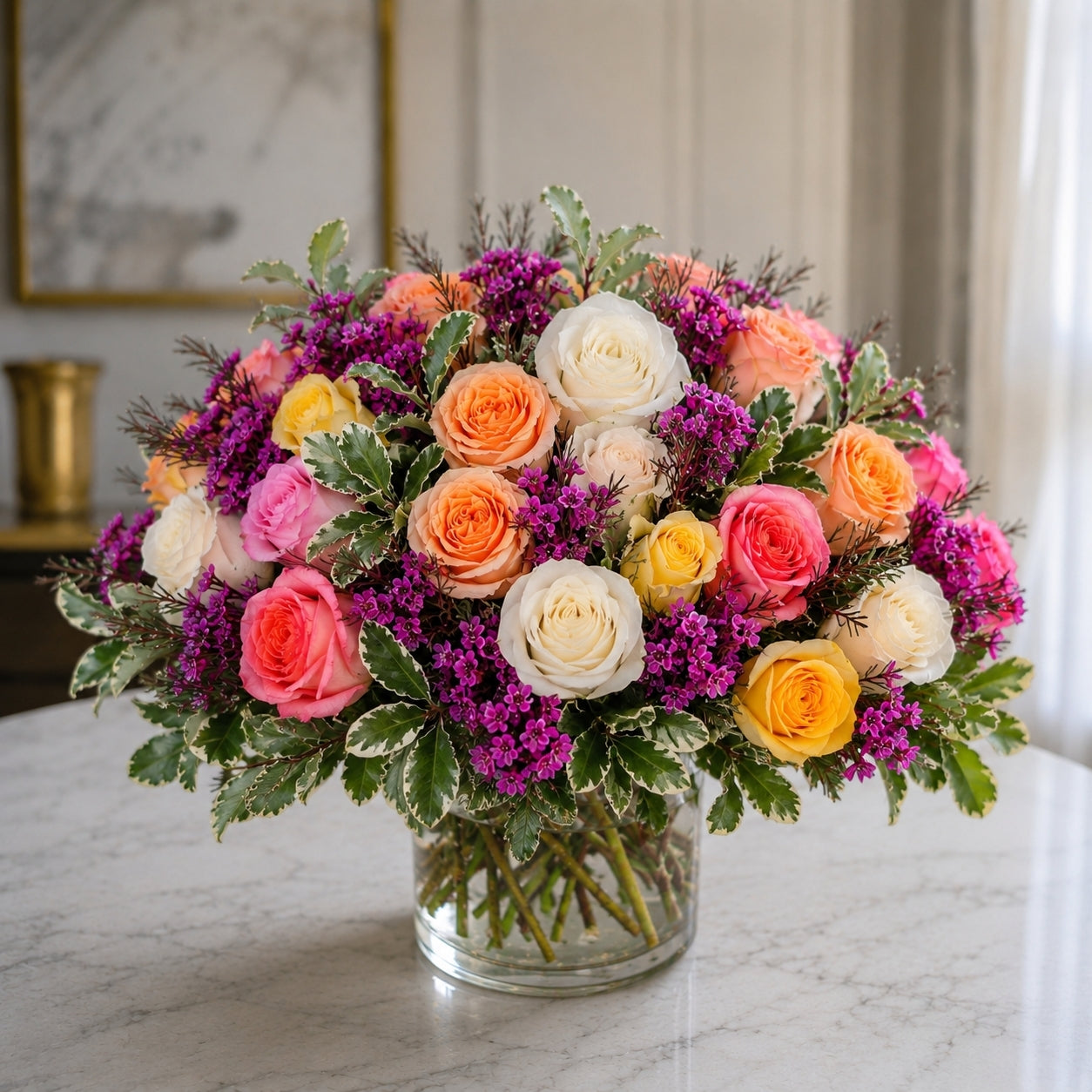 Peach Blossom Symphony  –  West Hollywood Florist, West Hollywood CA
