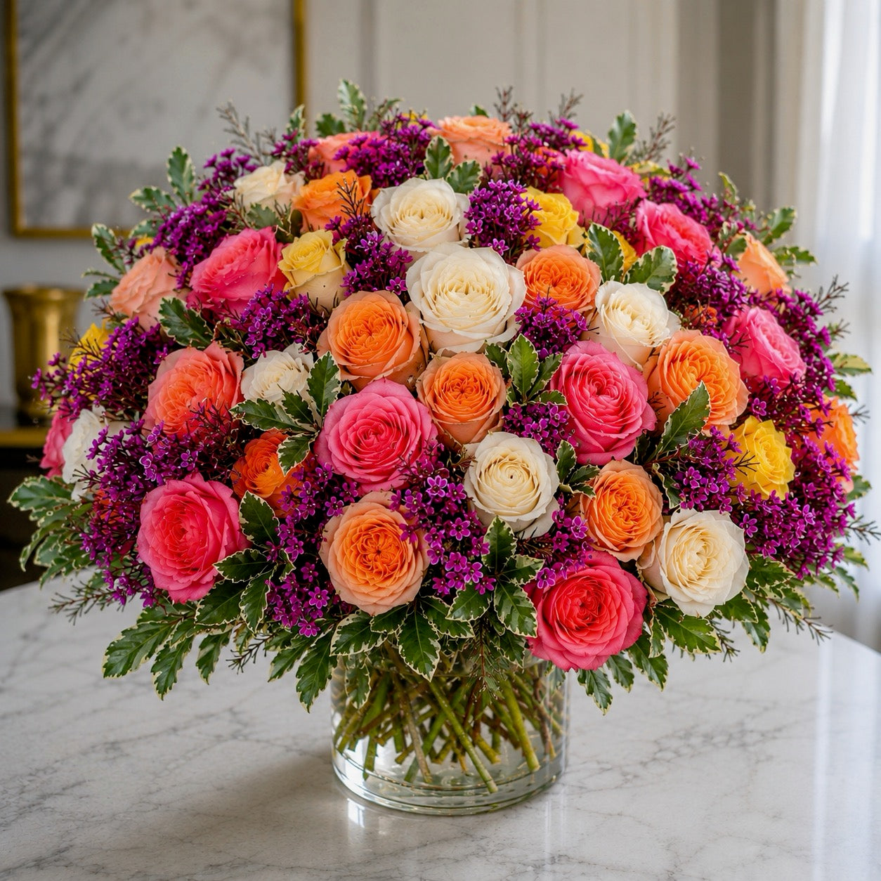 Peach Blossom Symphony  –  West Hollywood Florist, West Hollywood CA
