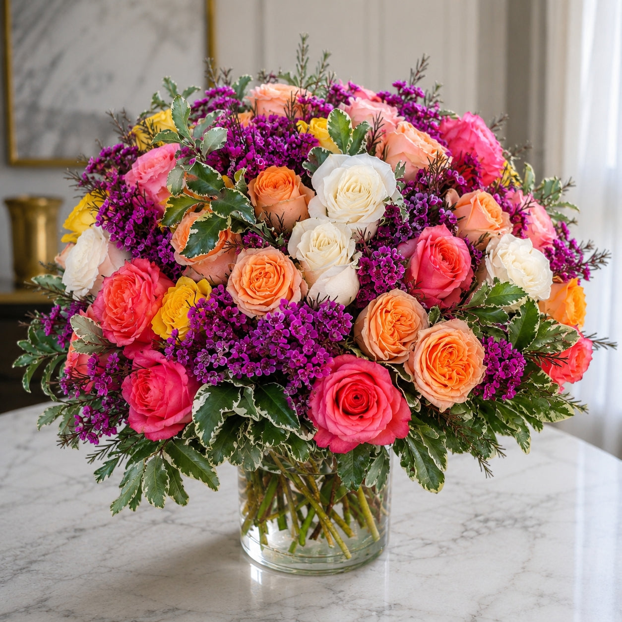 Peach Blossom Symphony  –  West Hollywood Florist, West Hollywood CA