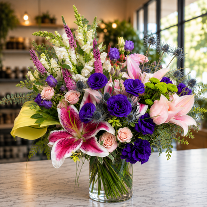 Violet Enchantment  –  West Hollywood Florist, West Hollywood CA