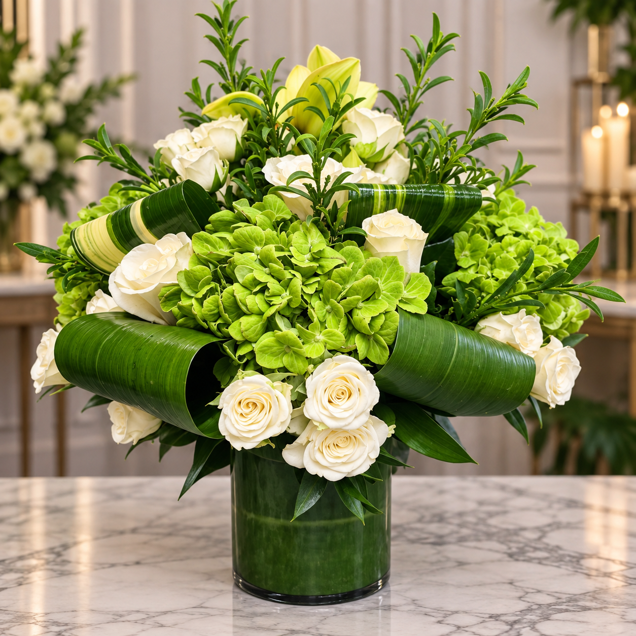 Emerald Opulence  –  West Hollywood Florist, West Hollywood CA