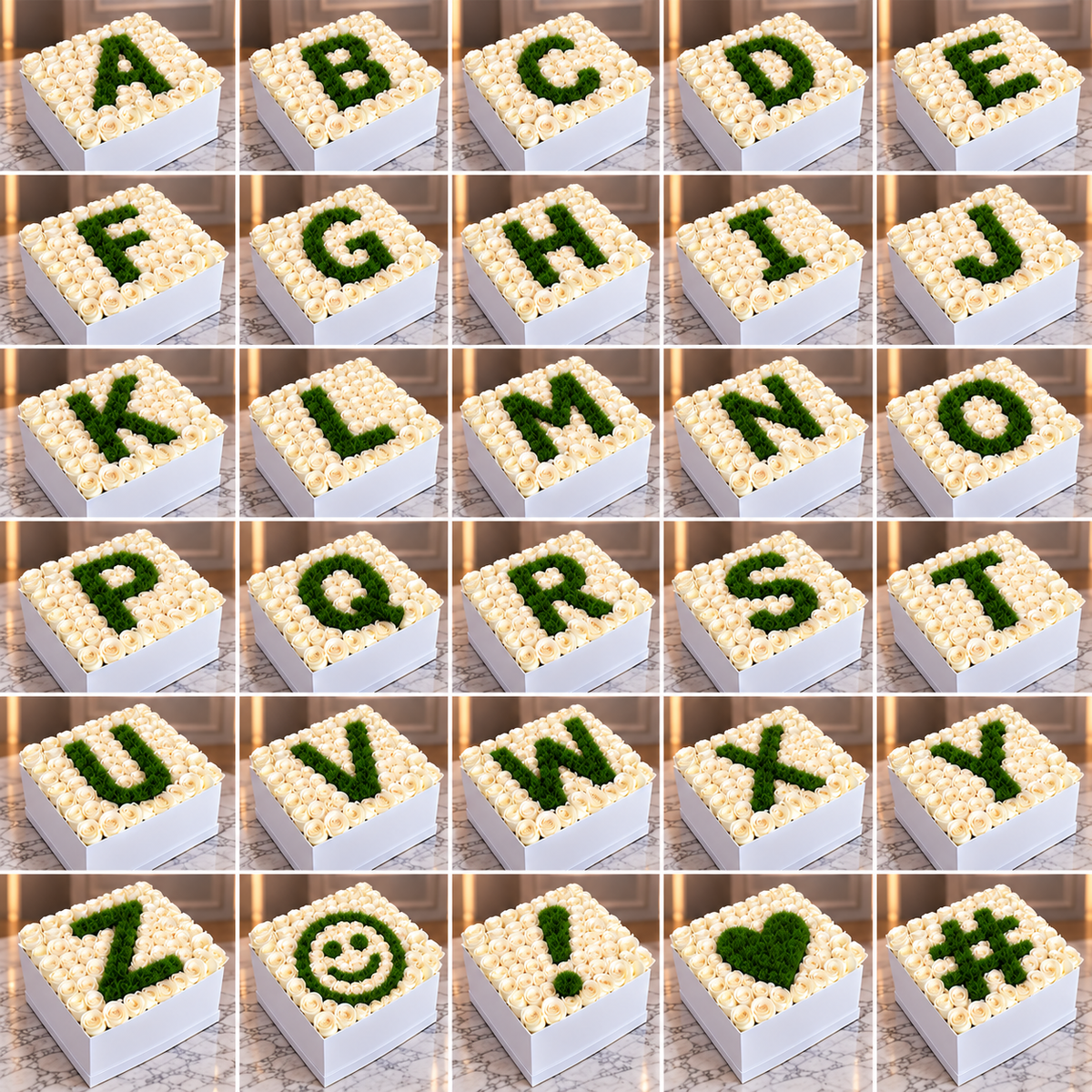 Floral Alphabet  –  West Hollywood Florist, West Hollywood CA