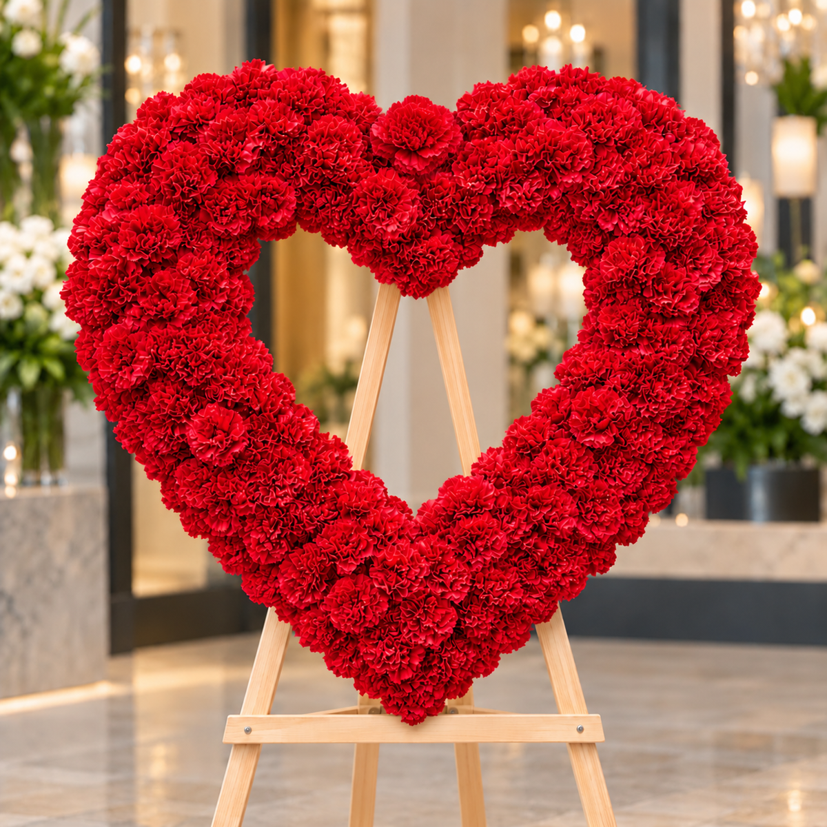 Carnation Heart  –  West Hollywood Florist, West Hollywood CA