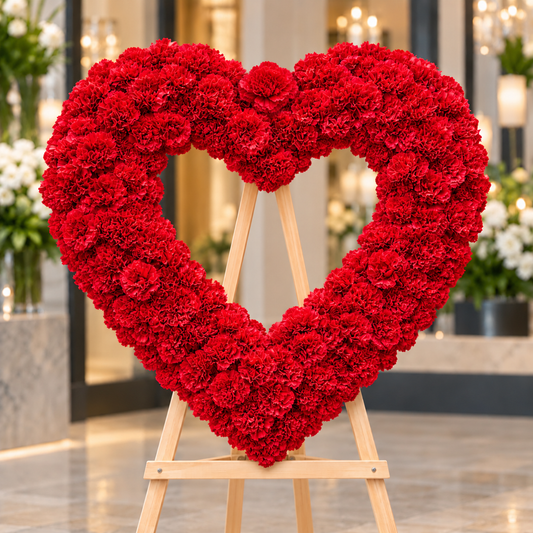 Carnation Heart  –  West Hollywood Florist, West Hollywood CA