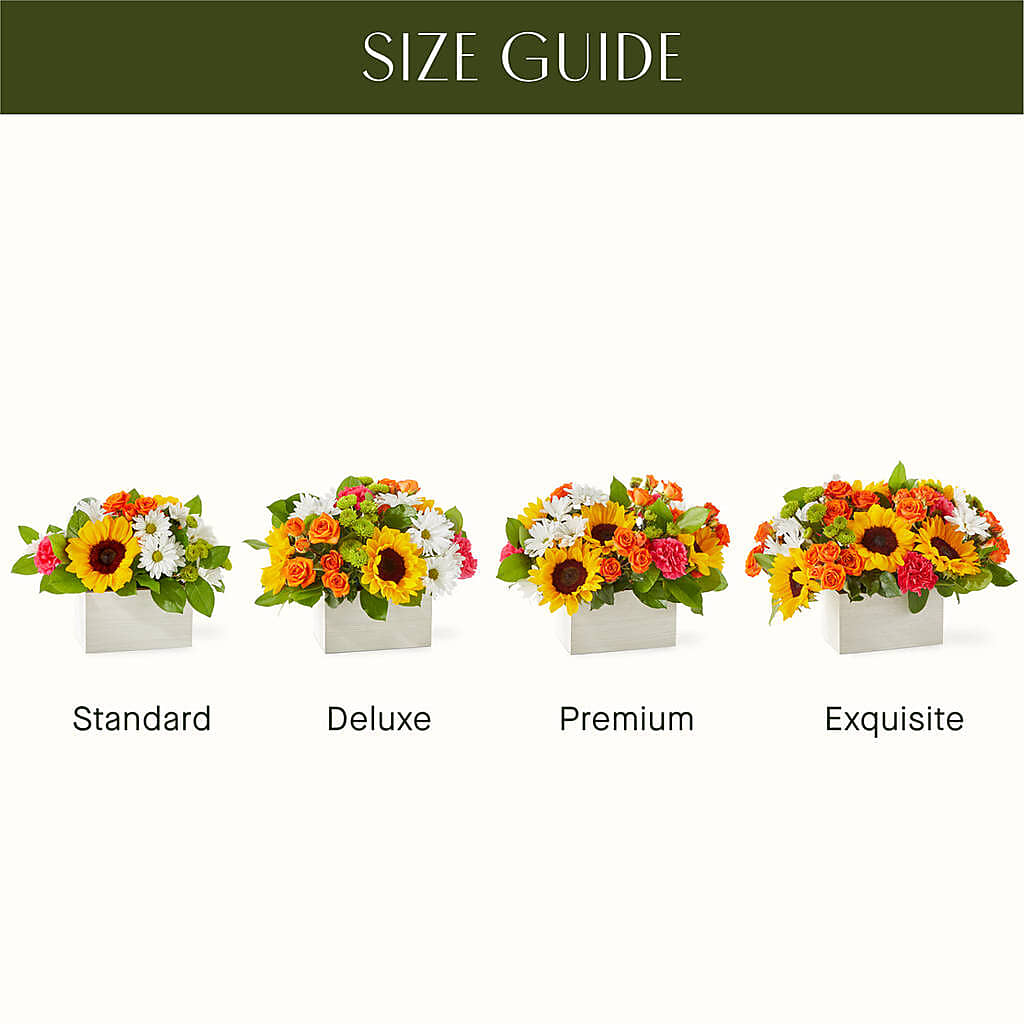 Sun-drenched Blooms Box Bouquet –  West Hollywood Florist, West Hollywood CA