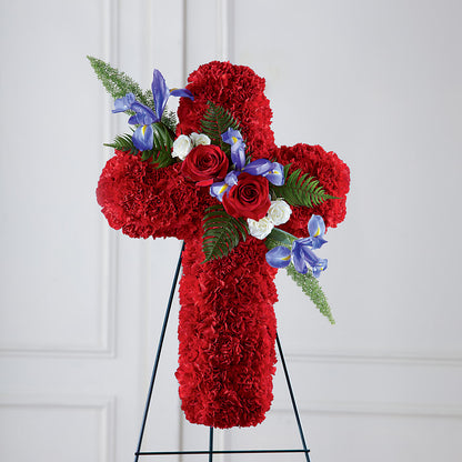 Faithful Hero Floral Cross –  West Hollywood Florist, West Hollywood CA